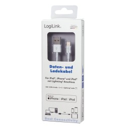 Logilink Apple Lightning to USB Connection Cable 1m White