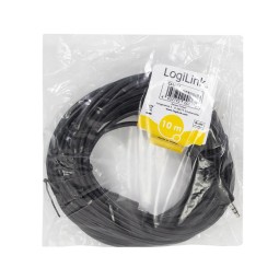 Logilink Audio 3,5 mm 3-Pin/M to 3,5 mm 3-Pin/M 10m Black