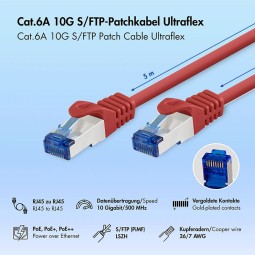 Logilink CAT6A S-FTP Patch Cable 5m Red