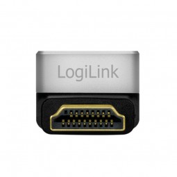 Logilink HDMI adapter A/M to A/F 90° angled 8K/60 Hz Black/Grey