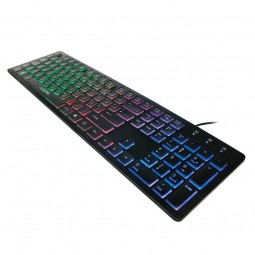 Logilink Illuminated keyboard Black GER