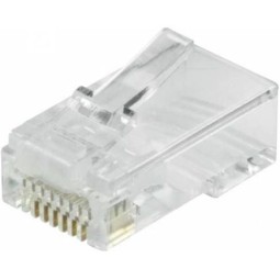 Logilink RJ45 modular plug Cat.6 unshielded pass through 50 pcs