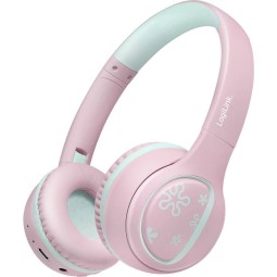 Logilink Music Buddies Bluetooth Headset for Kids Pink