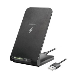 Logilink Smartphone stand with wireless charging function Black
