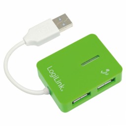 Logilink Smile USB 2.0 hub 4-port Green
