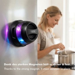Logilink SP0073 Bluetooth Speaker magnetically attached LED Black