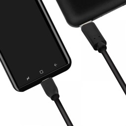 Logilink USB 2.0 cable USB-C male to micro-USB male 1m Black