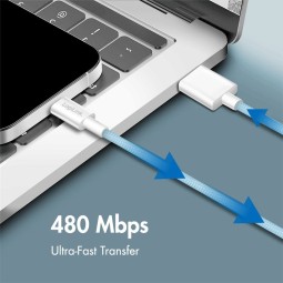Logilink USB 2.0 Type-C C/M - A/M 60W cable 1m Blue