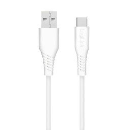 Logilink USB 2.0 Type-C C/M to A/M 15W 0,3m cable White