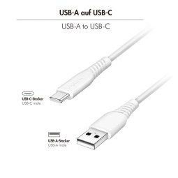 Logilink USB 2.0 Type-C C/M to A/M 15W 1,5m cable White