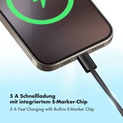 Logilink USB 2.0 Type-C C/M to C/M 100W cable 1,5m Black