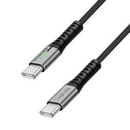 Logilink USB 2.0 Type-C cable C/M to C/M 0,3m Black