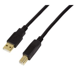 Logilink USB 2.0 USB-A/M to USB-B/M amplifier cable 15m Black