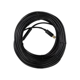 Logilink USB 2.0 USB-A/M to USB-B/M amplifier cable 15m Black