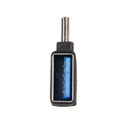 Logilink USB 3.2 Gen1 Type-C adapter C/M to USB-A/F 90° angled Black