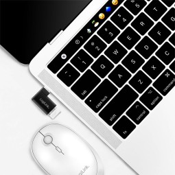 Logilink USB 3.2 Gen1 Type-C adapter C/M to USB-A/F 90° angled Black