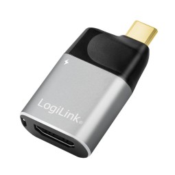 Logilink USB 3.2 Gen2 Type-C adapter C/M HDMI-A+USB-C 4K Black/Grey