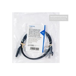 Logilink USB 3.2 Type-C Ethernet cable Black/Grey