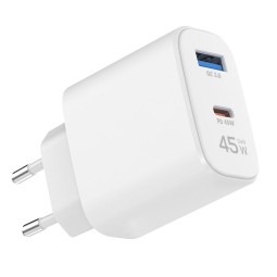 Logilink USB-A/C charger 45W White
