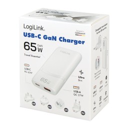 Logilink USB-A/C Travel charger 65W White