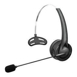 Logilink Wireless mono headset flexible microphone BT 6.0 USB-C Black