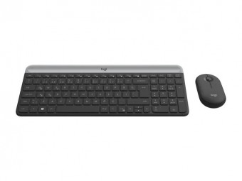 Logitech MK470 Slim Wireless Keyboard and Mouse Combo Graphite UK