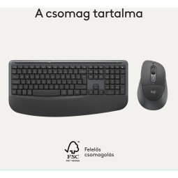 Logitech MK880 Signature Comfort Plus keyboard Combo Black HU