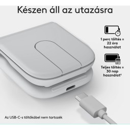 Logitech Mobi Fold Wireless Bluetooth Mouse Dirty White