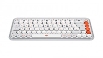 Logitech Pop Icon Wireless Keyboard Dirty White US