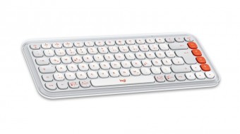 Logitech Pop Icon Wireless Keyboard Dirty White US