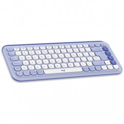 Logitech Pop Icon Wireless Keyboard Purple/Off WhiteUS