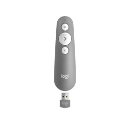 Logitech R500s Laser Presentation Remote Wireless Presenter Red Laser Mid Grey