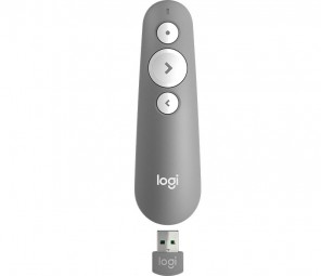 Logitech R500 Laser Presentation Remote Red Laser Grey