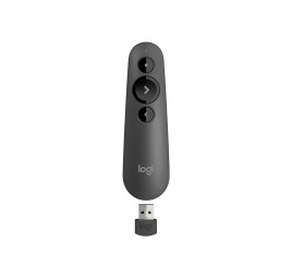 Logitech R500s Laser Presentation Remote Wireless Presenter Red Laser Graphite