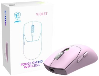 Msi Forge GM340 Gaming Wireless Bluetooth Mouse Violet