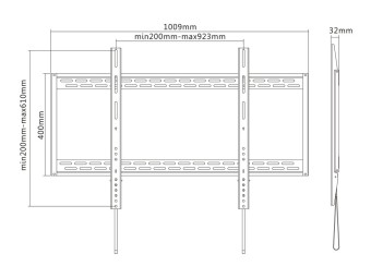 Multibrackets M Universal Wallmount HD 100kg 60