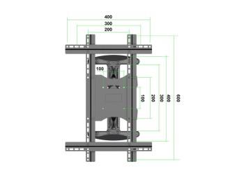 Multibrackets M VESA Flexarm Full Motion Single Portrait 400x600 32