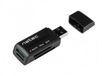 natec Ant 3 USB2.0 Card Reader Black