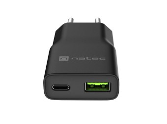 natec Ribera Gan Slim Charger Black