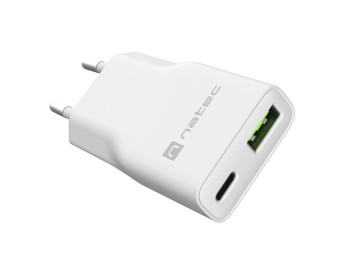 natec Ribera Gan Slim Charger White