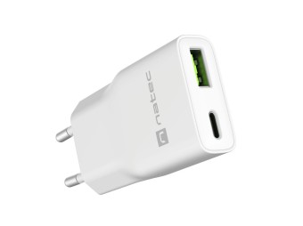 natec Ribera Gan Slim Charger White