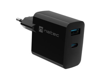 natec Ribera Gan 4-port Wall Charger Black