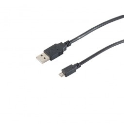 Noname USB A - microUSB cable 0,6m Black