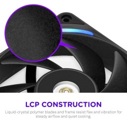 NZXT F360X 360mm Performance RGB Single-Frame Fan Black