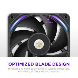 NZXT F360X 360mm Performance RGB Single-Frame Fan Black