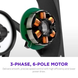 NZXT F360X 360mm Performance RGB Single-Frame Fan Black