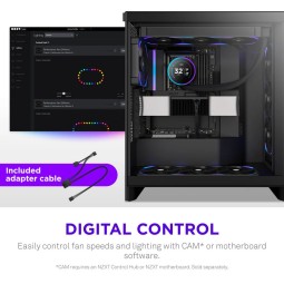 NZXT F360X 360mm Performance RGB Single-Frame Fan Black