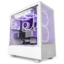 NZXT H5 Flow Tempered Glass White