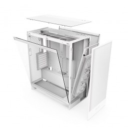 NZXT H7 Flow RGB (2024) Tempered Glass Matte White