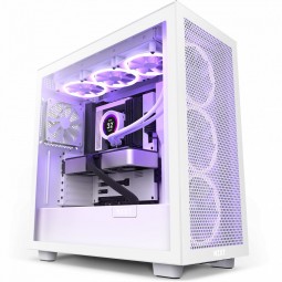 NZXT H7 Flow Tempered Glass Matte White